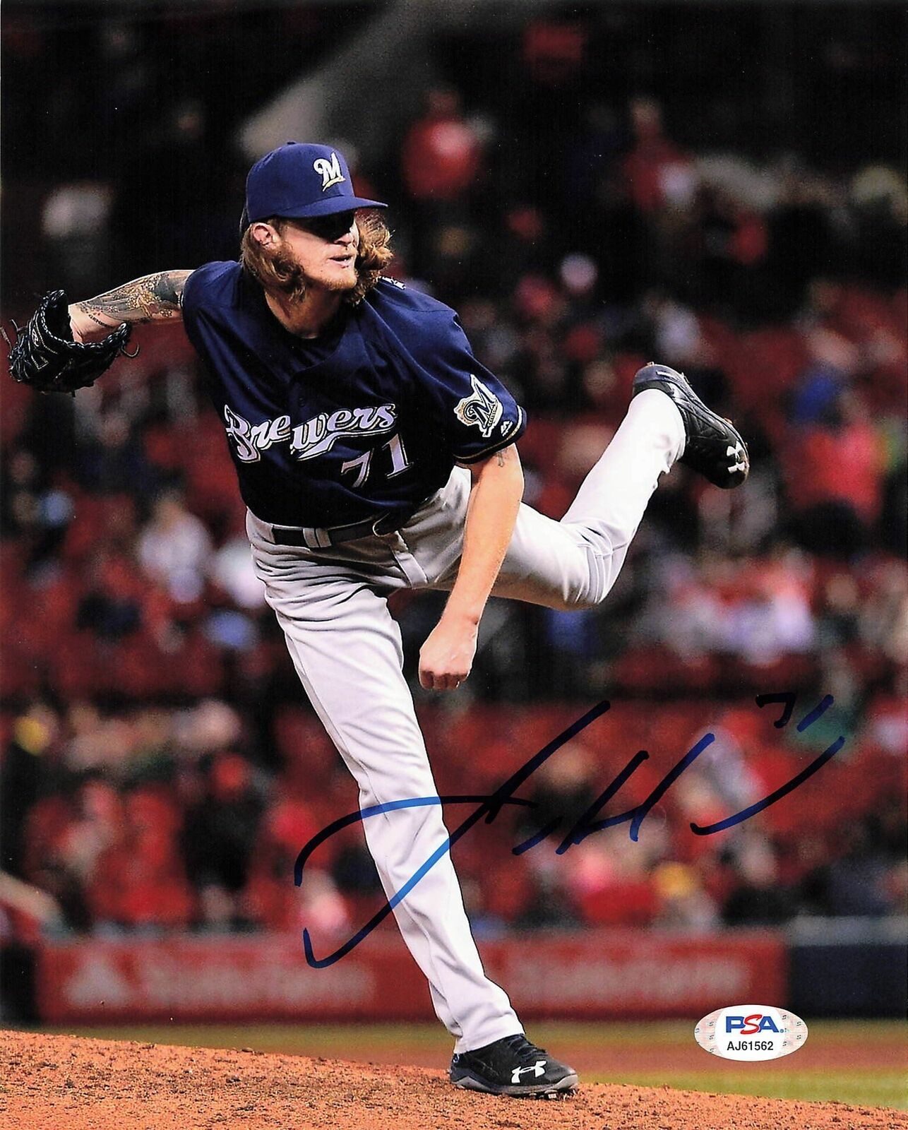 Josh Hader signed 8x10 Photo Poster painting PSA/DNA Milwaukee Brewers Autographed