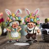 Diamond Painting Acrylic Easter Couple Diamond Painting Desktop Ornaments