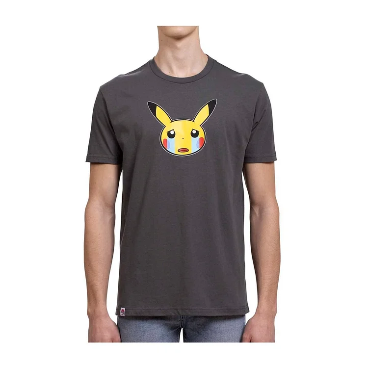 Pokémon Mood Collection: Pikachu Sad Fitted Crew Neck T-Shirt - Adult