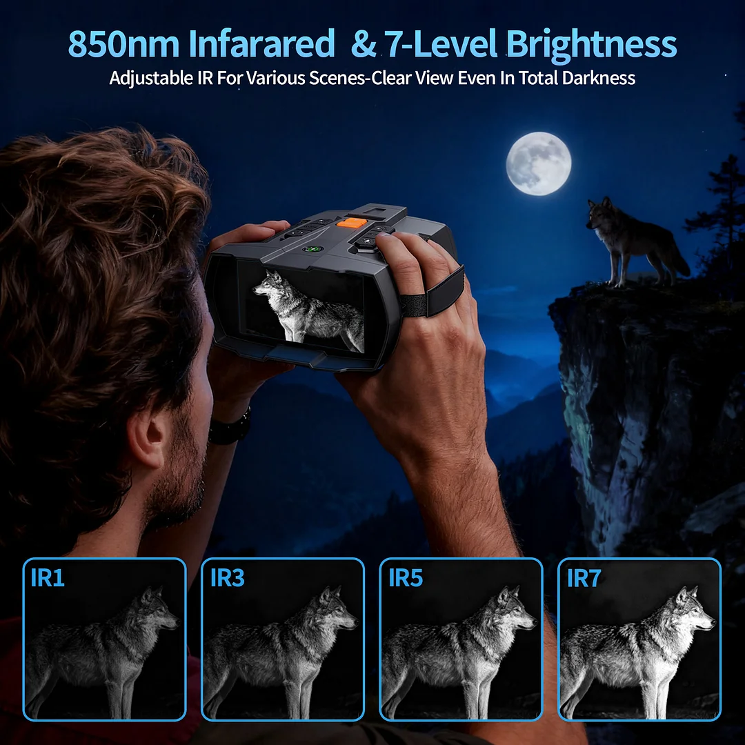BEBANG 4K Night Vision Goggles for Adults, 10x Night Vision Binoculars for Outdoor Exploration & Camping Gear, 32GB