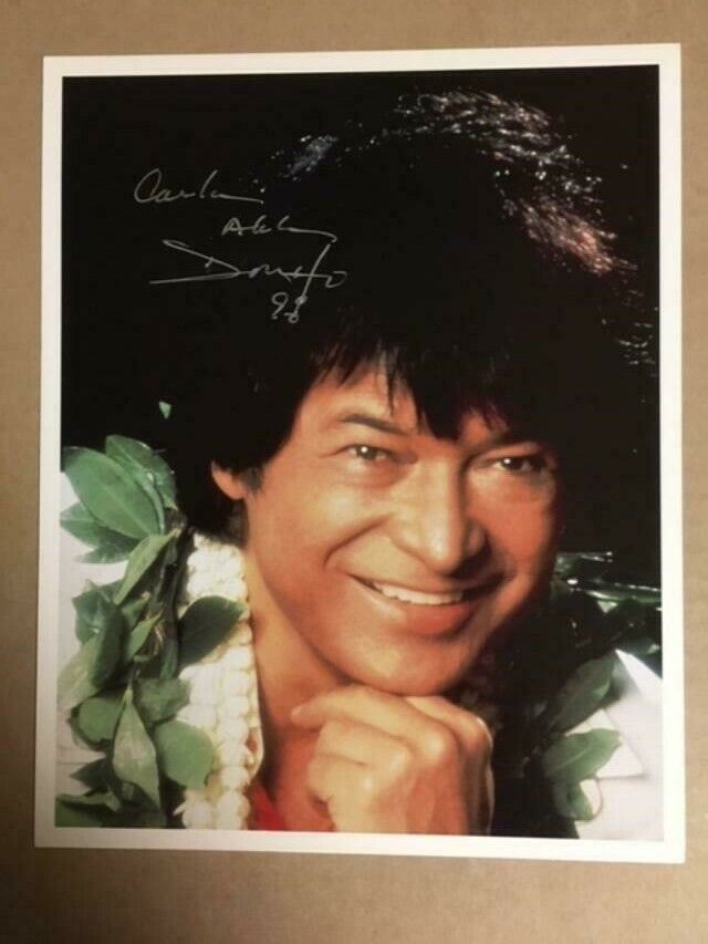 Don Ho Singer Boldly Signed 8x10 Photo Poster painting with COA