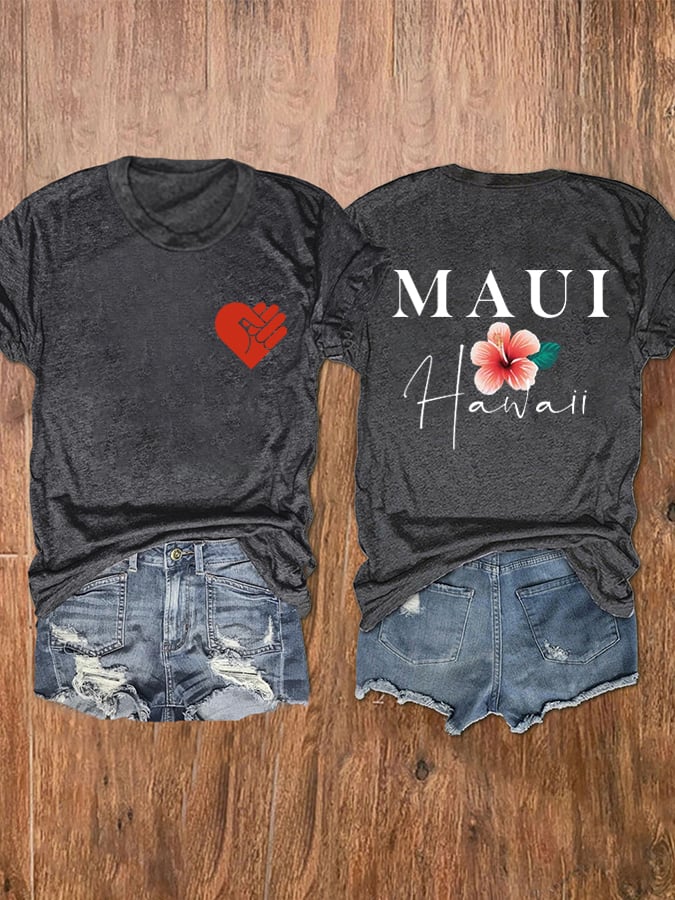 Women's Lahaina Strong Support Hawaii MAUI Tee