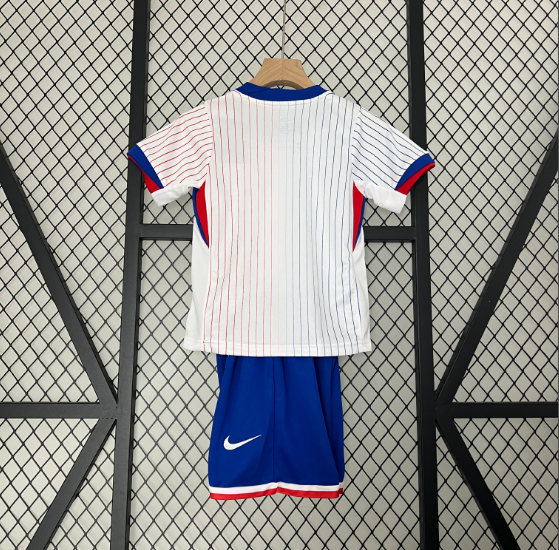 2024 France Away Kids Kit Football Jersey Thai Quality
