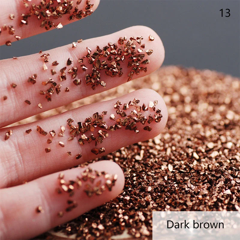 50G/bag of Nail Art Stone Jewelry DIY Electroplated Crystal Glass Irregular Crushed Stone Japanese Nail Art Decoration