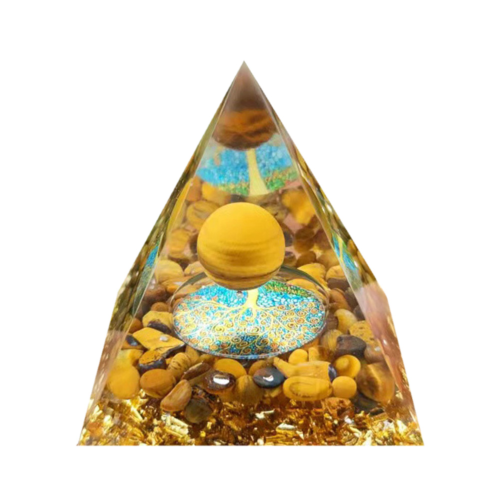 

5cm Natural Orgonite Pyramid Chakra, 501 Original