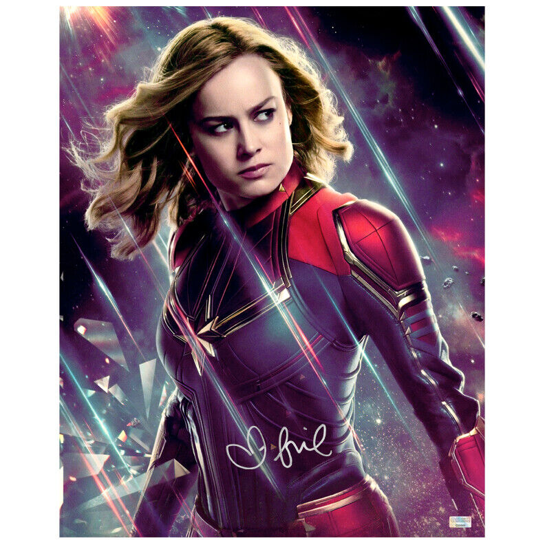 Brie Larson Autographed Avengers: Endgame Captain Marvel 16x20 Photo Poster painting