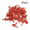 50 Pcs Plant Grafting Clip for Cucumber Eggplant Watermelon (Round Mouth)