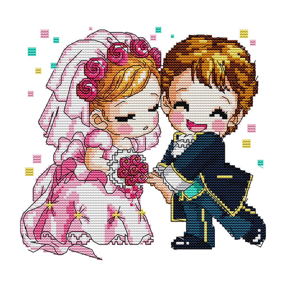 14CT  Stamped  Cross Stitch - 25*25cm gbfke