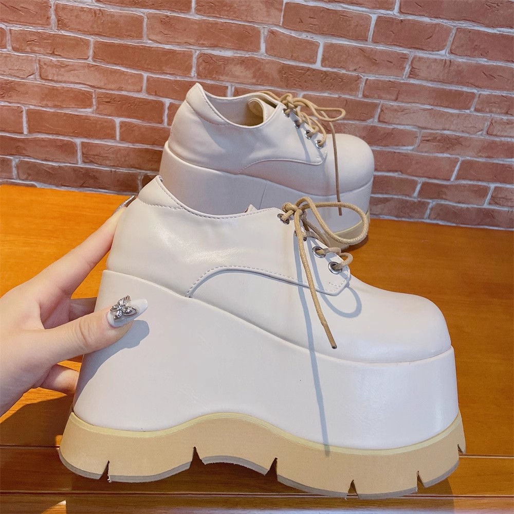 VCshoes Woman Big Toe Shoes Lady High Thick Wedges Heels Pumps Women Princess Dress Party Shoes 33-45 Shoes 12cm Heels