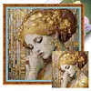 Gloden Woman-14CT Stamped Cross Stitch 50*50cm tapestrymarket