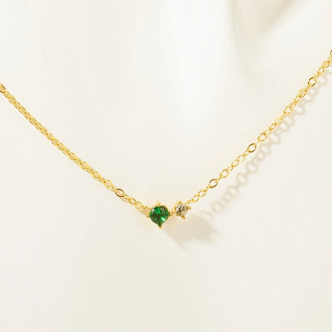 Women's Vintage Birthday Zircon Necklace