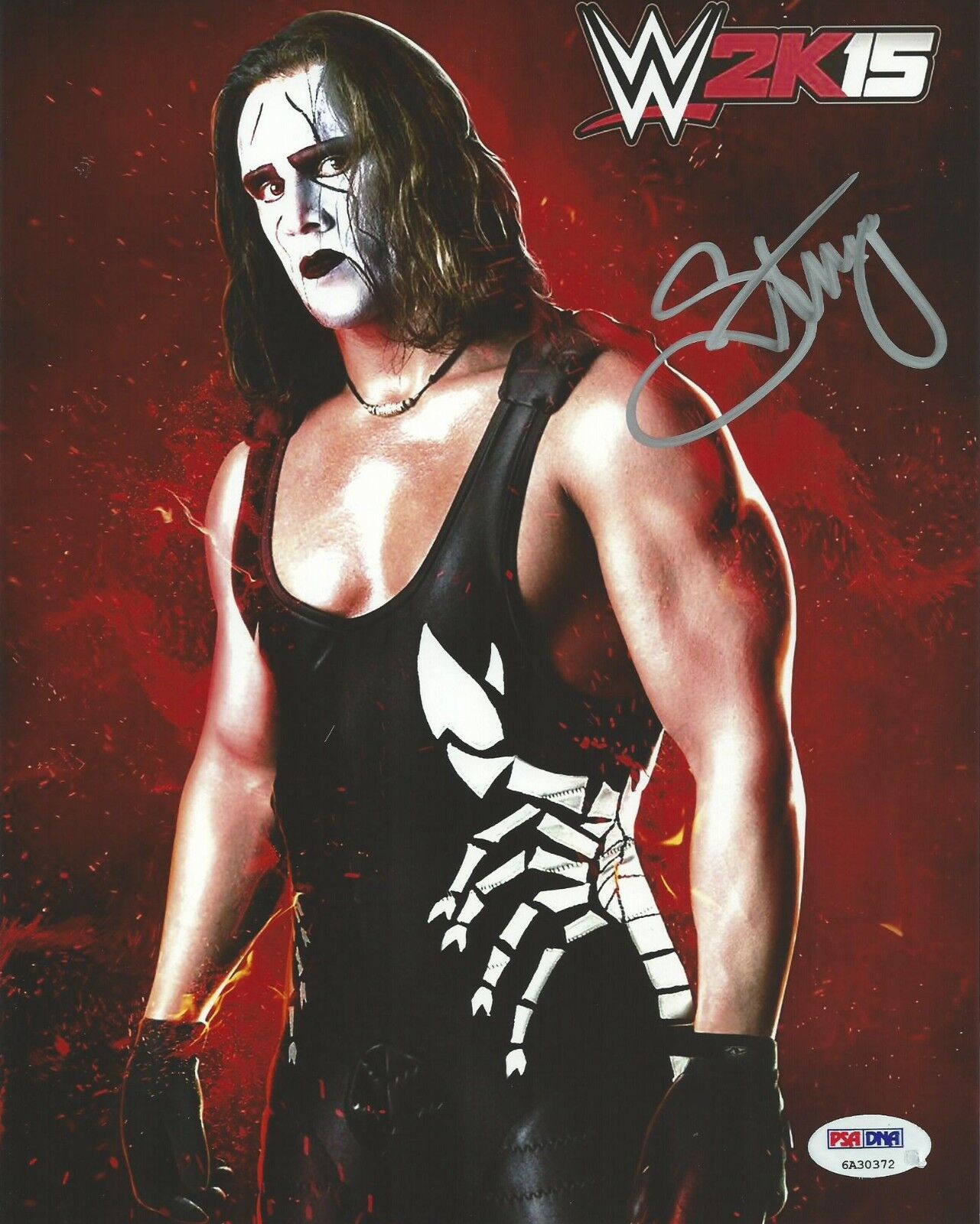 Sting Signed WWE 2K15 Promo 8x10 Photo Poster painting PSA/DNA COA Picture Autograph WCW TNA AEW