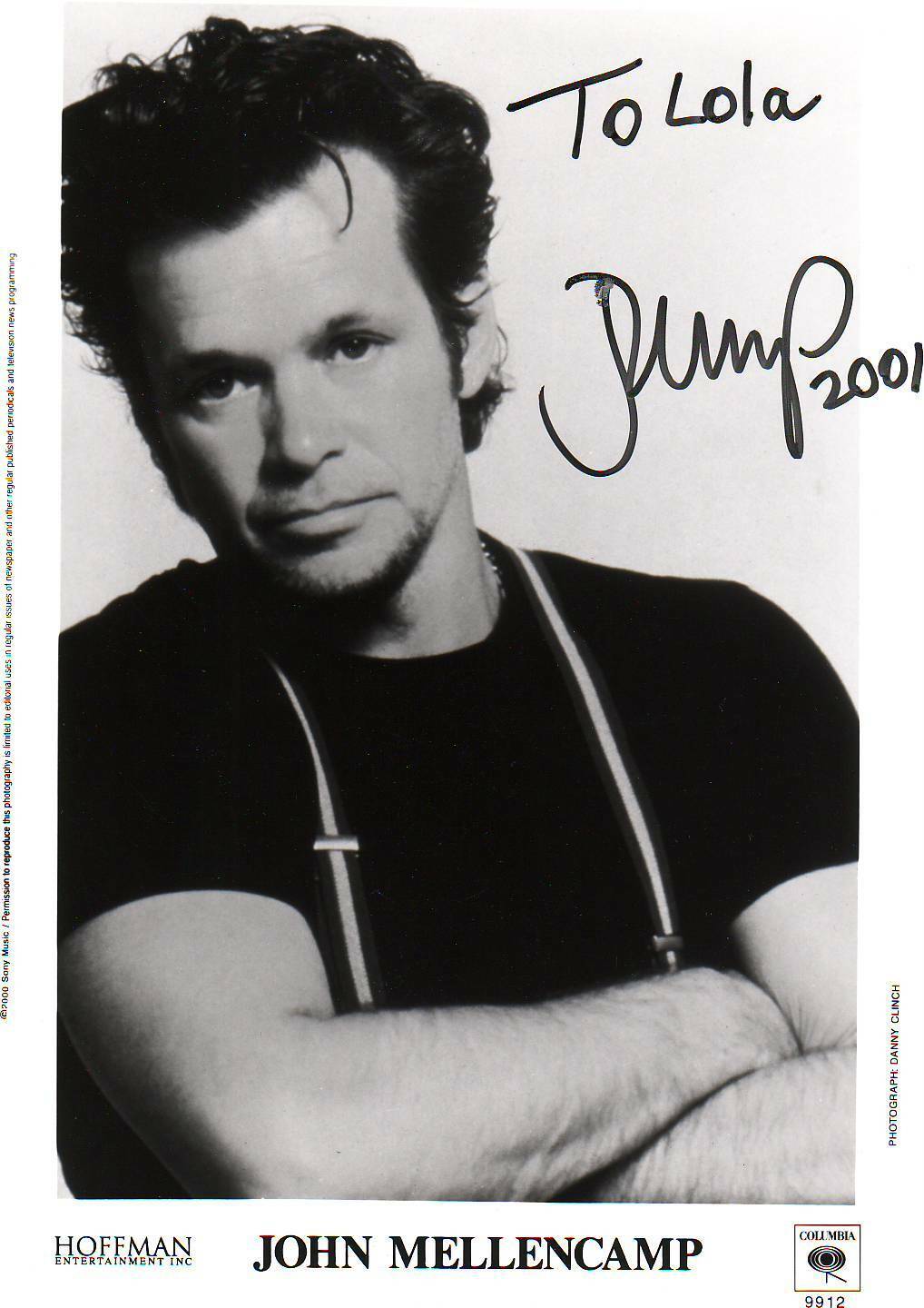 John Mellencamp (20x25 cm) Original Autographed Photo Poster painting