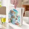 Christmas Acrylic DIY 5D Diamond Art Painting Napkin Holder Set (Snowman)