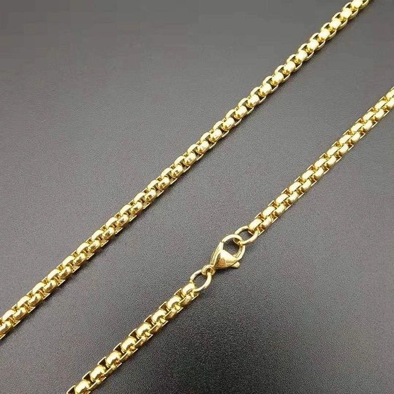 Basic Number Stainless Steel Plating Inlay Artificial Diamond Charms Necklace