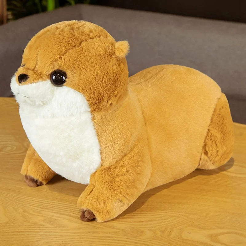 Cuteeeshop Lying Otter Pusheen Animal Kawaii Plush Pillow Squish Toy