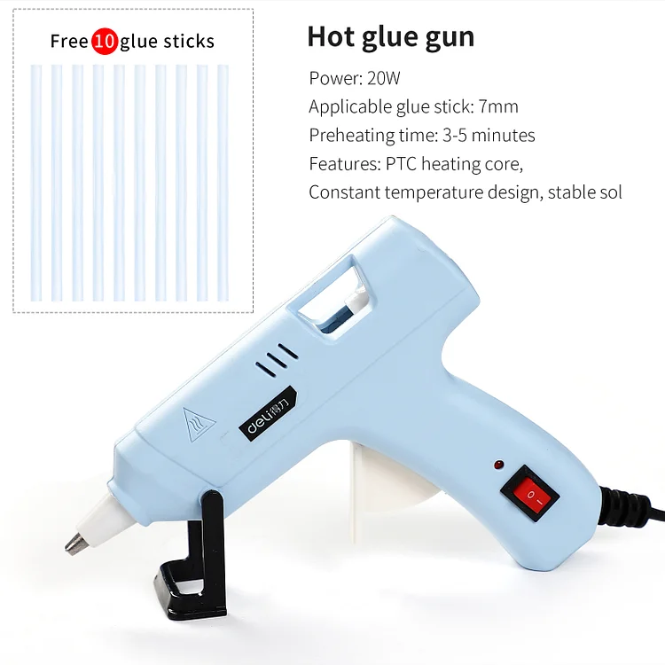 Journalsay 20W Hot Glue Gun Simple Constant Temperature Design Durable Safe Hot Glue Gun