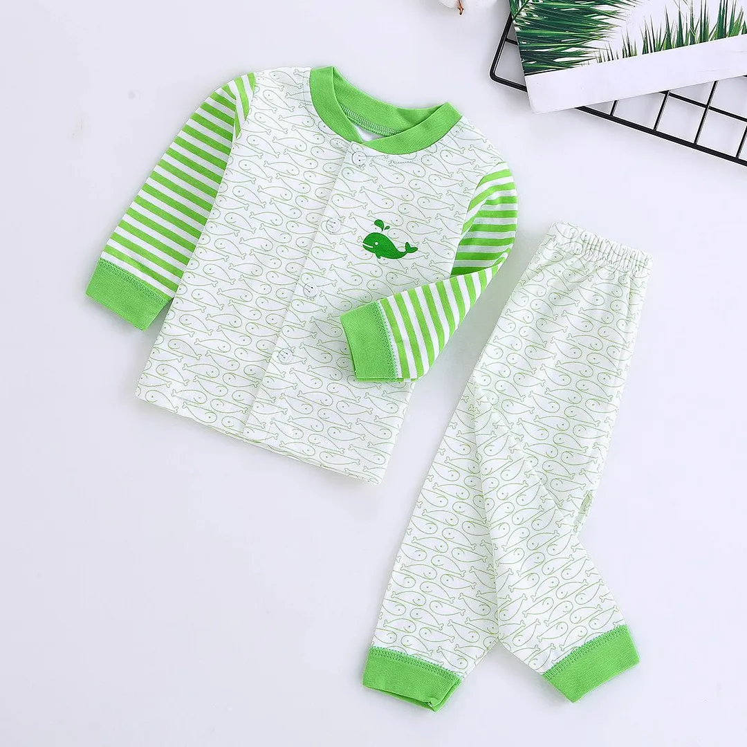 0-2 Years Soft Baby Clothes Set Spring Autumn Cotton Newborn Baby Boys Girls Clothes 2PCS Baby Pajamas Unisex Kids Clothing Sets