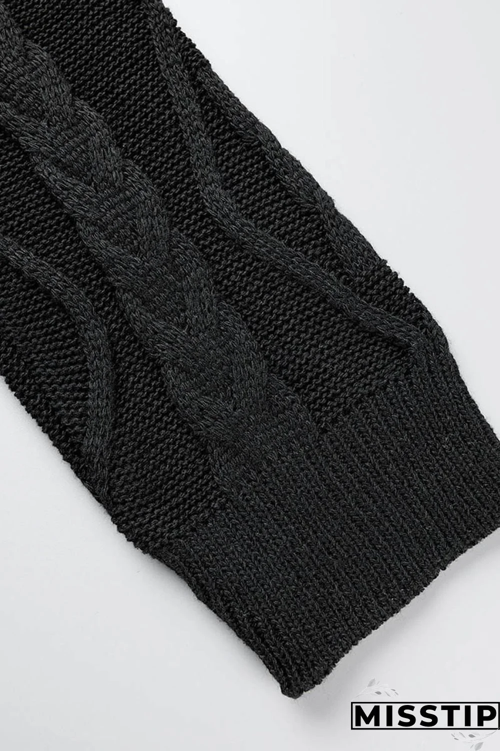 Black Casual Solid Patchwork Cardigan Collar Outerwear