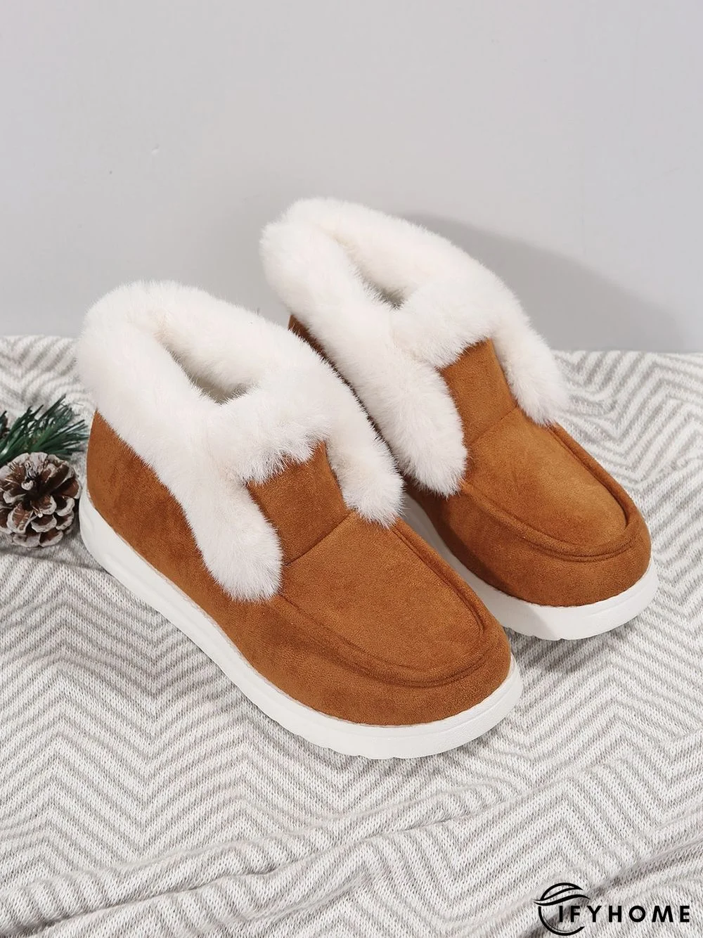 Split Joint Furry Boots | IFYHOME