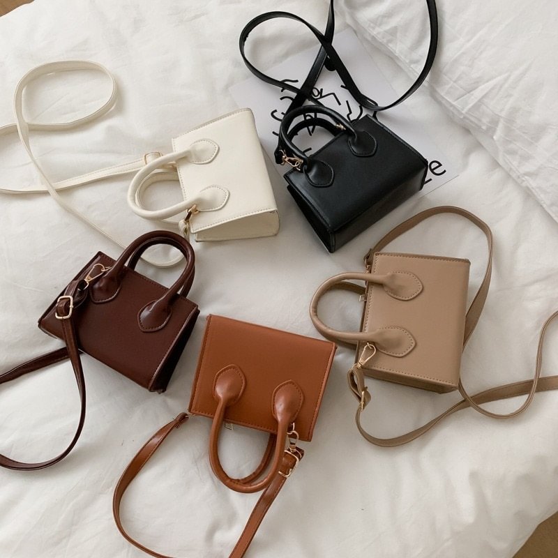 Hot Sale Fashion Small Square Bag 2022 New Popular Retro Mini Handbag Literary Crowds Shoulder Messenger Female Bag US Mall Lifes