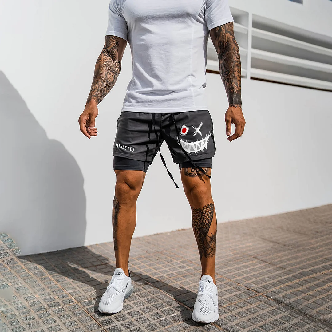 Men's Smiley Shorts Performance Shorts