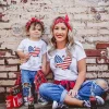 Kids Baby Girl Boys Independence Day Family Matching T-shirt