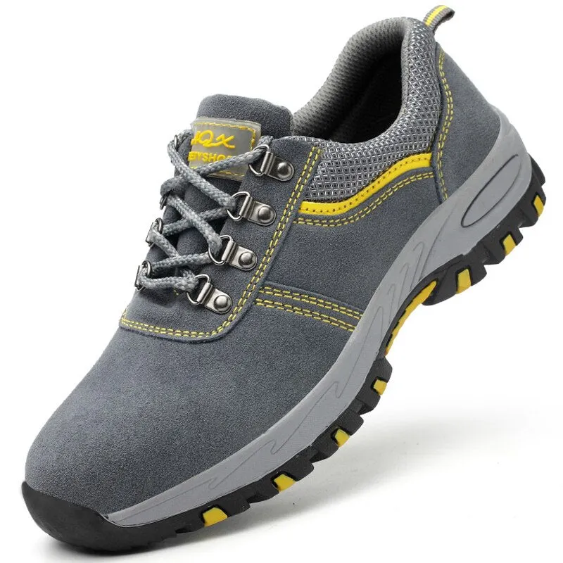 Indestructible Men Shoes Anti-puncture Safety Shoes Work Sneakers Male Hiking Shoes Anti-smash Steel Toe Shoes Security Footwear
