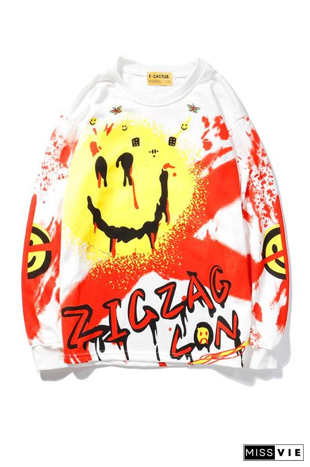 Scrawl Print Lovers Hoodie