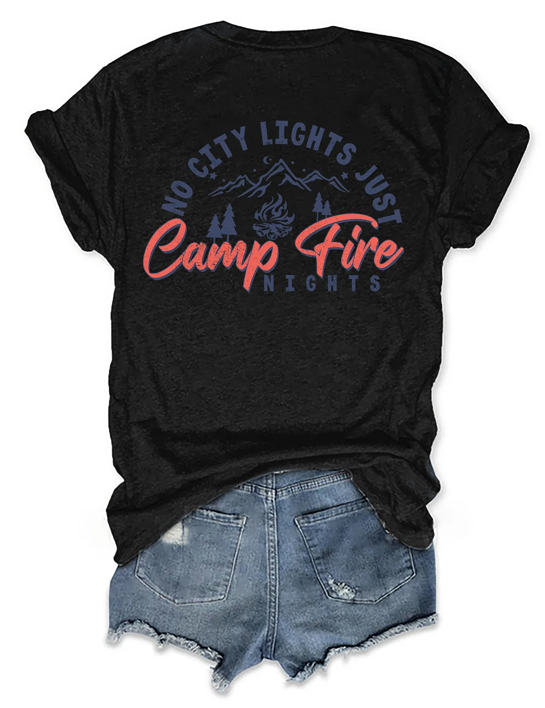 No City Lights Just Campfire Nights T-shirt