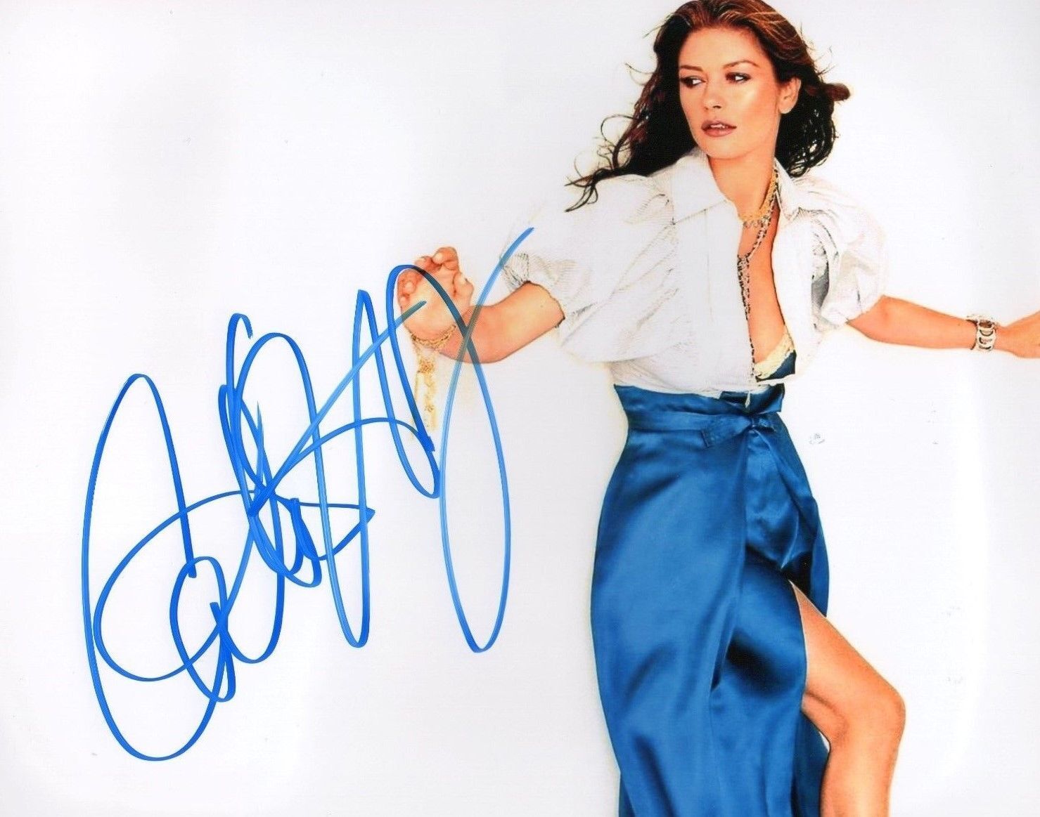 CATHERINE ZETA JONES AUTOGRAPHED SIGNED A4 PP POSTER Photo Poster painting PRINT 27