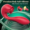 Flirtwithsb 2 in 1 Pulsing and Vibrating Rose Vibrator Toy