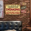 Drinking - Metal Tin Signs(8*12Inch/12*16Inch) - Bar