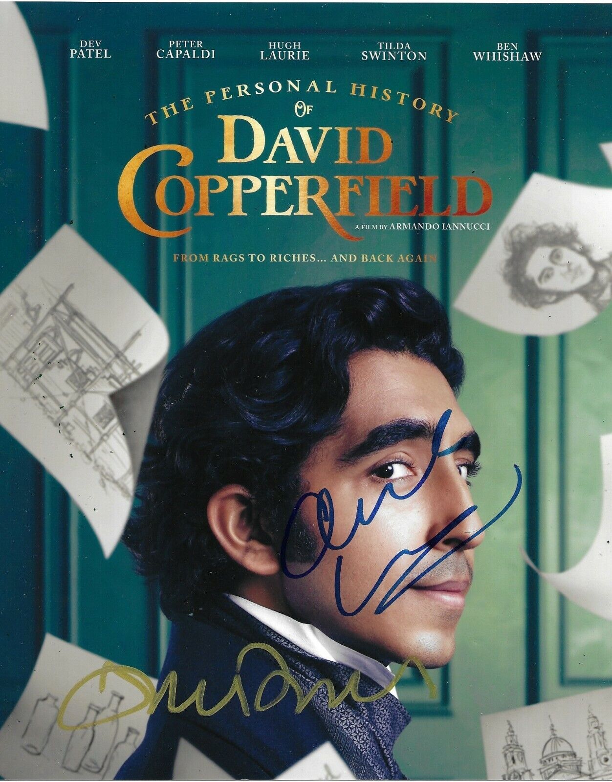 Tilda Swinton/ Armando Iannucci Signed David Copperfield 10x8 Photo Poster painting AFTAL