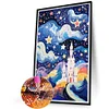 Diamond Painting -5D Full Square Drill Star Castle(45x65cm)