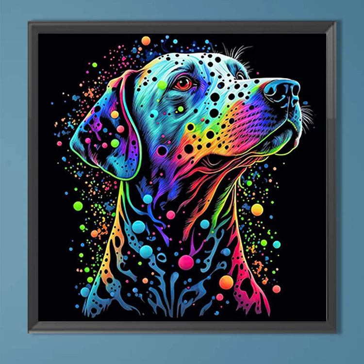 Diamond Painting - Full Round - Multicoloured Dogs(30*30cm)