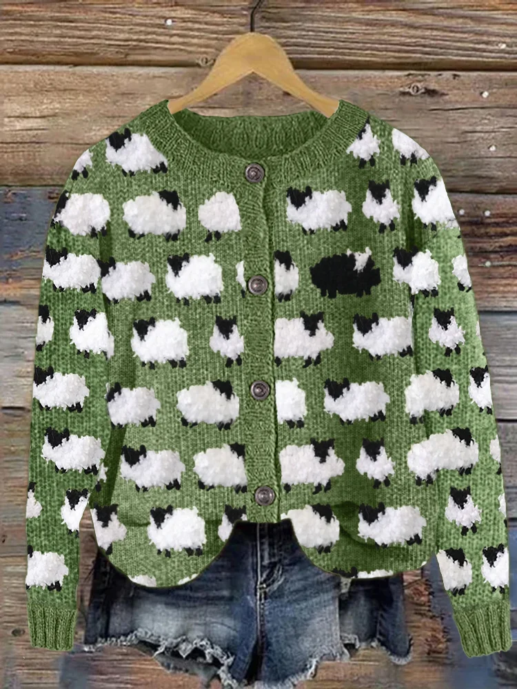 Sheep deals fur sweater