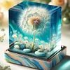 Diamond Painting-DIY Full Round Drill Dandelion Cube