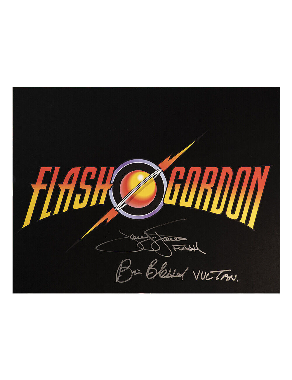 Flash Gordon Print Signed by Sam J Jones & Brian Blessed 100% Authentic With COA