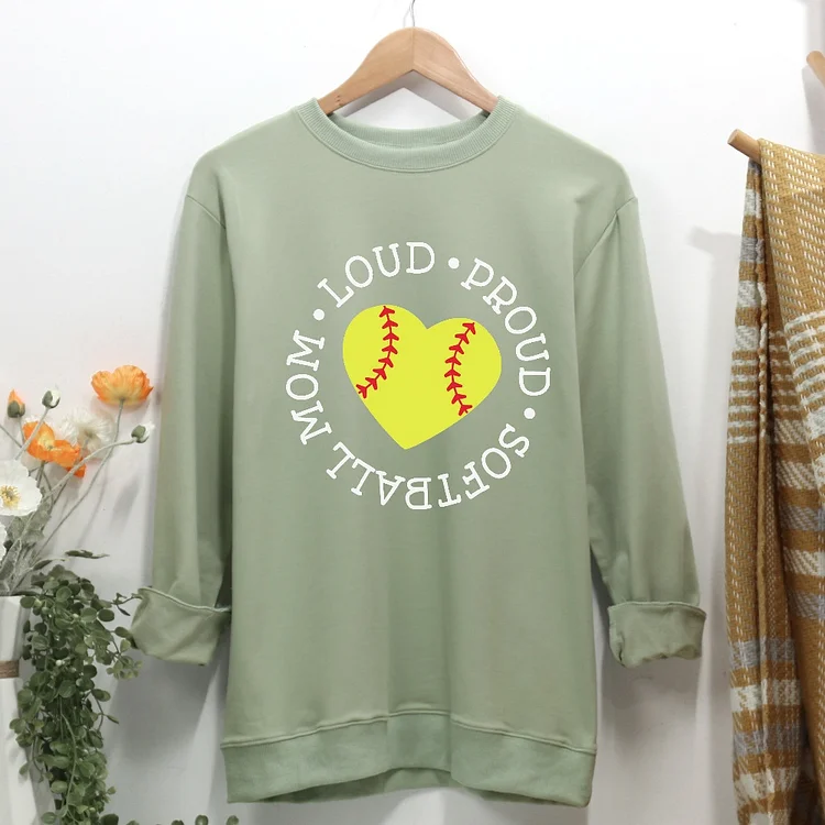 softball mom Women Casual Sweatshirt