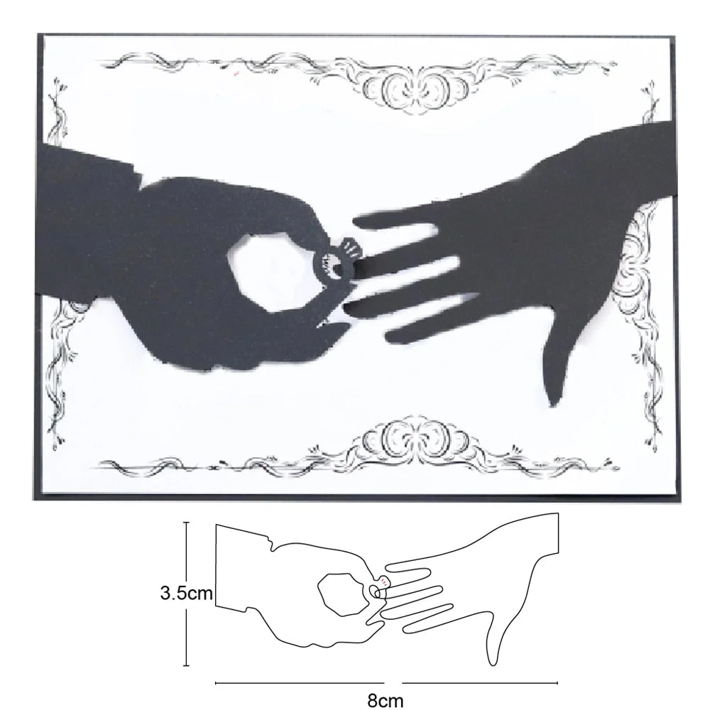 Metal Cutting Dies For Scrapbooking Embossing Die Hollow Oval Frame Cut Dies DIY Paper Cards Craft Stencils