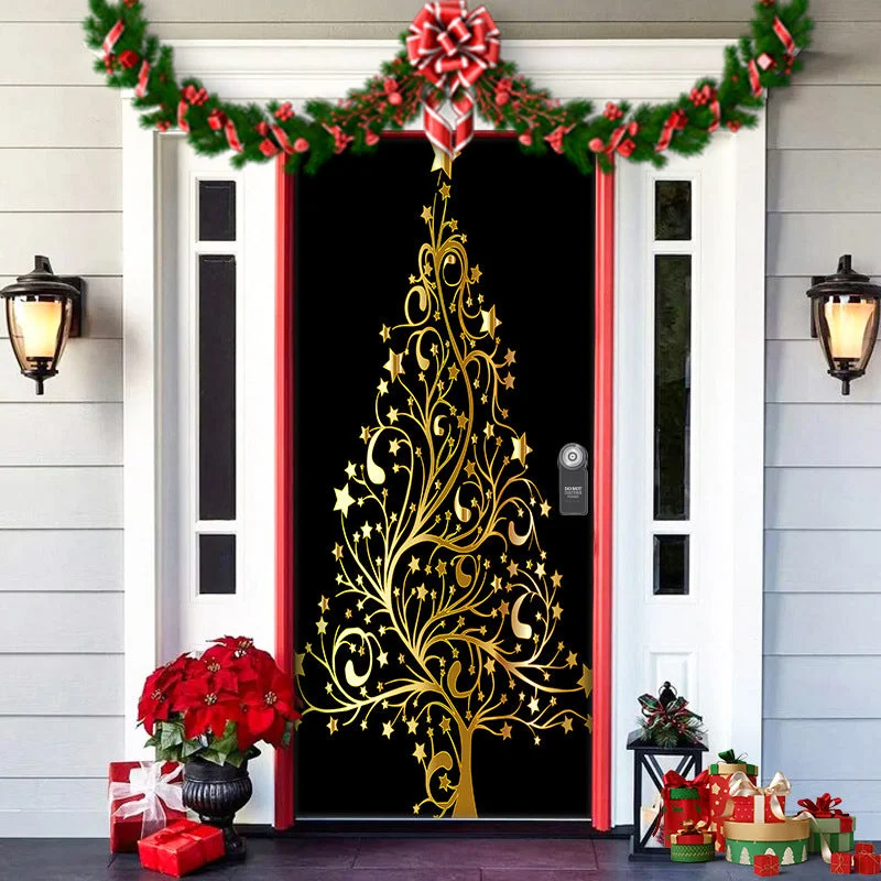 Nightmare Before Christmas Outdoor Decorations Props Christmas Elves Door Cover