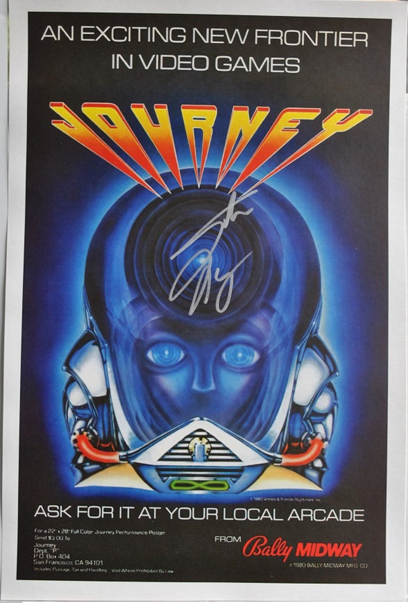 STEVE PERRY Journey Signed Poster 11x17 wCOA