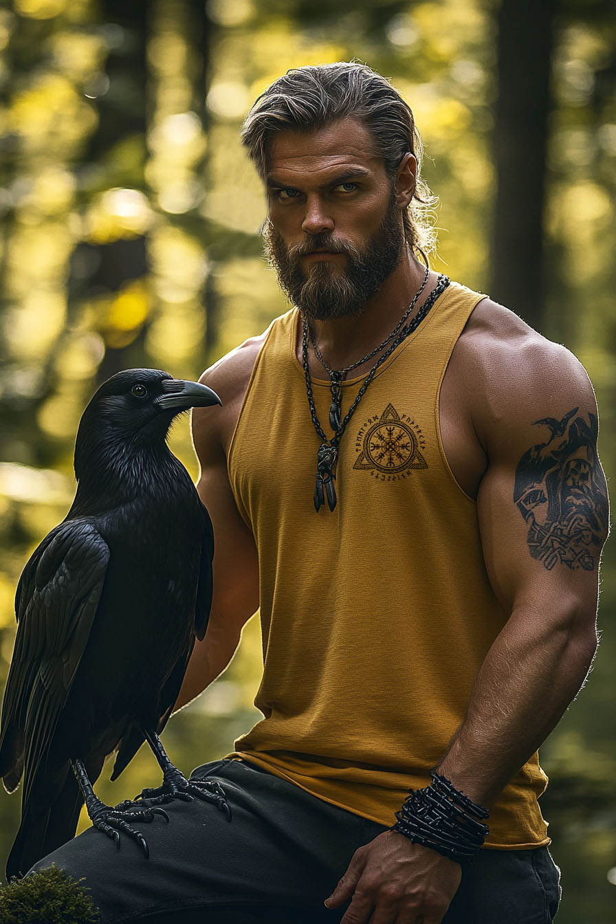 Men's Viking Fenrir's Knot Rune Totem Vest / Rvogue / Rvogue