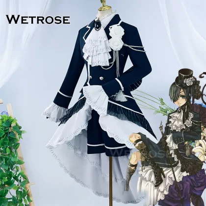 [Wetrose] In Stock Ciel White Rosy Black Butler Cosplay Costume コスプレ衣装