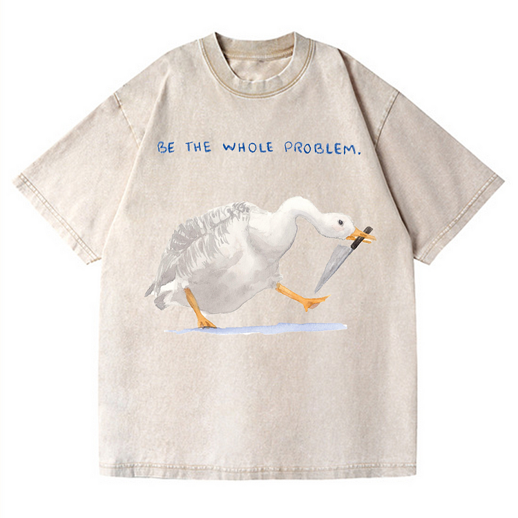 Be The Whole Problem Men's washed T-shirt