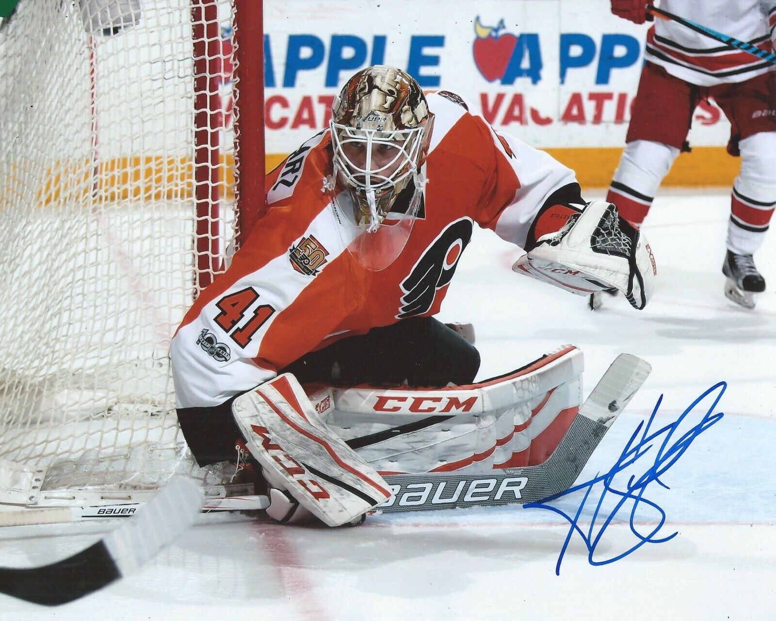 Anthony Stolarz Signed 8x10 Photo Poster painting Philadelphia Flyers Autographed COA