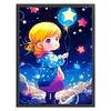 Girl-11CT Stamped Cross Stitch 40*56cm/15.75*22.05in