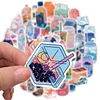 50 PCS Soft Drinks Transferable Stickers for DIY Project Laptop Suitcase Decorating