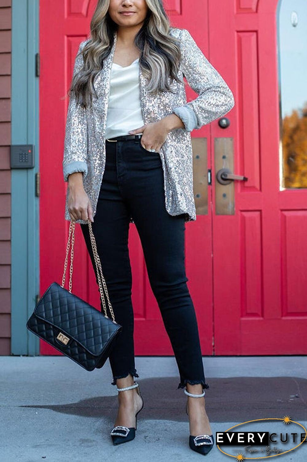 Break The Bank Sequin Blazer